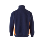 Polyester-cotton fleece work jumper – 260 g/m2, Velilla orange colour