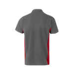 Two-tone piqué short-sleeve work polo – 180 g/m2, Velilla red colour