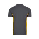 Two-tone piqué short-sleeve work polo – 180 g/m2, Velilla yellow colour