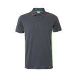 Two-tone piqué short-sleeve work polo – 180 g/m2, Velilla green colour second view