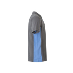 Two-tone piqué short-sleeve work polo – 180 g/m2, Velilla light blue colour fourth view