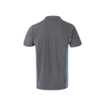 Two-tone piqué short-sleeve work polo – 180 g/m2, Velilla light blue colour