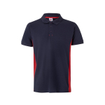 Cotton-polyester piqué short-sleeve work polo – 180 g/m2, Velilla red colour second view