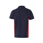 Cotton-polyester piqué short-sleeve work polo – 180 g/m2, Velilla red colour