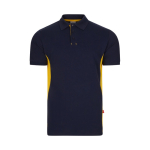 Cotton-polyester piqué short-sleeve work polo – 180 g/m2, Velilla yellow colour second view