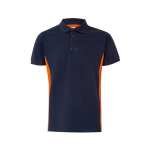 Cotton-polyester piqué short-sleeve work polo – 180 g/m2, Velilla orange colour second view