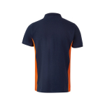 Cotton-polyester piqué short-sleeve work polo – 180 g/m2, Velilla orange colour