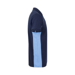 Cotton-polyester piqué short-sleeve work polo – 180 g/m2, Velilla light blue colour third view