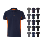 Cotton-polyester piqué short-sleeve work polo – 180 g/m2, Velilla various colours