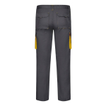 Two-tone stretch multi-pocket work trousers – 240 g/m2, Velilla yellow colour