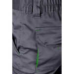 Two-tone stretch multi-pocket work trousers – 240 g/m2, Velilla green colour seventh view