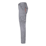Two-tone stretch multi-pocket work trousers – 240 g/m2, Velilla orange colour third view