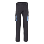 Two-tone stretch multi-pocket work trousers – 240 g/m2, Velilla light blue colour second view