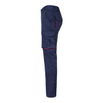 Two-tone multi-pocket work trousers – 240 g/m2, Velilla red colour third view