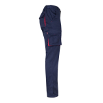 Two-tone multi-pocket work trousers – 240 g/m2, Velilla red colour fourth view