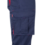 Two-tone multi-pocket work trousers – 240 g/m2, Velilla red colour fifth view