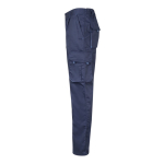 Two-tone multi-pocket work trousers – 240 g/m2, Velilla light blue colour third view