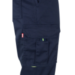Plus-size multi-pocket work trousers – 240 g/m2, Velilla yellow colour fifth view