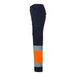 Plus-size multi-pocket work trousers – 240 g/m2, Velilla orange colour third view