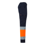 Plus-size multi-pocket work trousers – 240 g/m2, Velilla orange colour fourth view