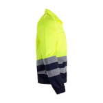 Two-tone twill work jacket – 210 g/m2, Velilla yellow colour fourth view
