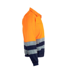 Two-tone twill work jacket – 210 g/m2, Velilla orange colour fourth view
