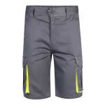 Two-tone stretch multi-pocket work shorts – 240 g/m2, Velilla yellow colour second view