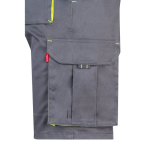 Two-tone stretch multi-pocket work shorts – 240 g/m2, Velilla yellow colour fifth view