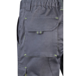 Two-tone stretch multi-pocket work shorts – 240 g/m2, Velilla yellow colour sixth view
