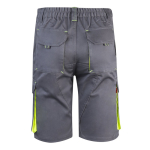 Two-tone stretch multi-pocket work shorts – 240 g/m2, Velilla yellow colour