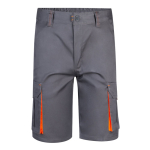 Two-tone stretch multi-pocket work shorts – 240 g/m2, Velilla orange colour second view