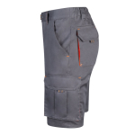 Two-tone stretch multi-pocket work shorts – 240 g/m2, Velilla orange colour third view