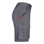 Two-tone stretch multi-pocket work shorts – 240 g/m2, Velilla orange colour fourth view