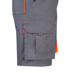 Two-tone stretch multi-pocket work shorts – 240 g/m2, Velilla orange colour fifth view