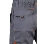 Two-tone stretch multi-pocket work shorts – 240 g/m2, Velilla orange colour sixth view
