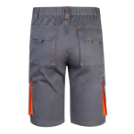 Two-tone stretch multi-pocket work shorts – 240 g/m2, Velilla orange colour
