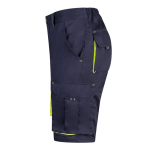 Two-tone cotton-polyester work shorts – 240 g/m2, Velilla yellow colour third view