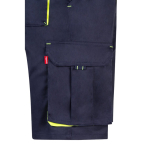 Two-tone cotton-polyester work shorts – 240 g/m2, Velilla yellow colour fifth view