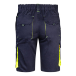Two-tone cotton-polyester work shorts – 240 g/m2, Velilla yellow colour