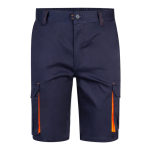 Two-tone cotton-polyester work shorts – 240 g/m2, Velilla orange colour second view