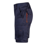 Two-tone cotton-polyester work shorts – 240 g/m2, Velilla orange colour third view