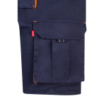 Two-tone cotton-polyester work shorts – 240 g/m2, Velilla orange colour fifth view