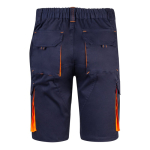 Two-tone cotton-polyester work shorts – 240 g/m2, Velilla orange colour