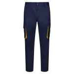 Cotton-polyester multi-pocket work trousers – 200 g/m2, Velilla yellow colour second view