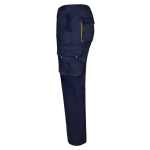 Cotton-polyester multi-pocket work trousers – 200 g/m2, Velilla yellow colour third view