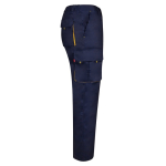 Cotton-polyester multi-pocket work trousers – 200 g/m2, Velilla yellow colour fourth view