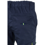 Two-tone stretch multi-pocket work trousers – 240 g/m2, Velilla yellow colour sixth view