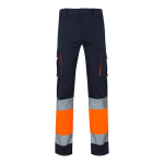 Two-tone stretch multi-pocket work trousers – 240 g/m2, Velilla orange colour second view