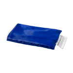 Ice scraper with glove, padded interior blue colour