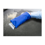 Ice scraper with glove, padded interior blue colour